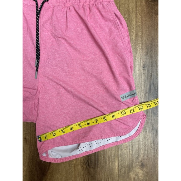 Legends Luka Shorts Mens XL Pink 7" Lined Drawstring Gym Performance - Picture 10 of 10